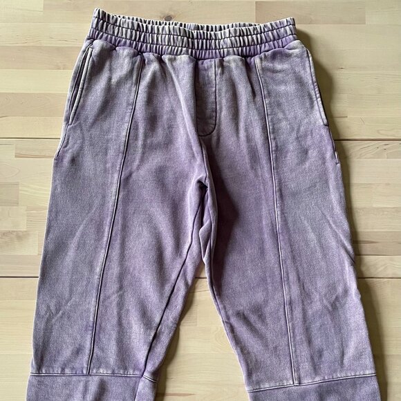 Teddy Fresh Unisex Purple Vintage Washed Sweatpants Joggers size Small - Picture 1 of 7